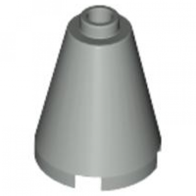 light gray cone 2 x 2 x 2 - open stud