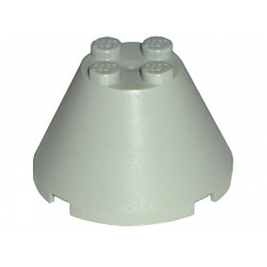 light gray cone 4 x 4 x 2 without axle hole