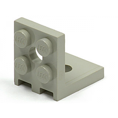 light gray bracket 2 x 2 - 2 x 2 with 2 holes