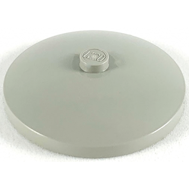 light gray dish 4 x 4 inverted radar with solid stud
