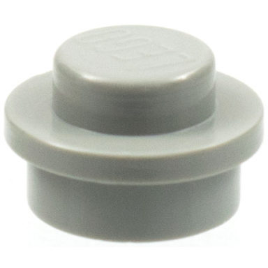 light gray plate round 1 x 1