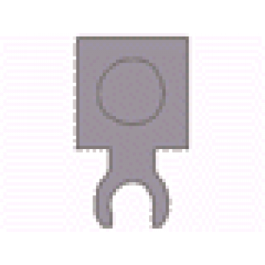 light gray plate modified 1 x 1 with open o clip thin vertical grip