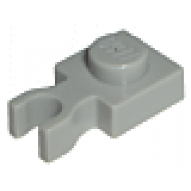 light gray plate modified 1 x 1 with u clip thin vertical grip