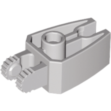 light gray hinge 1 x 3 locking with 2 fingers and claw end
