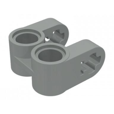 light gray technic axle and pin connector perpendicular double split