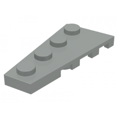 light gray wedge plate 4 x 2 left