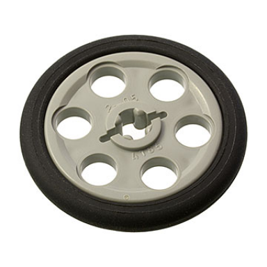 light gray technic wedge belt wheel pulley with black technic wedge belt wheel tire 4185 2815