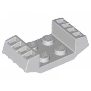 light gray plate modified 2 x 2 with vents