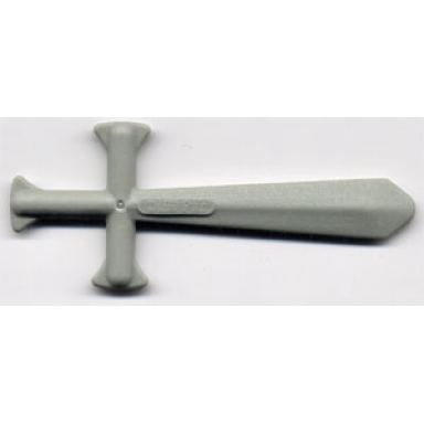 light gray duplo utensil sword - thin rubber