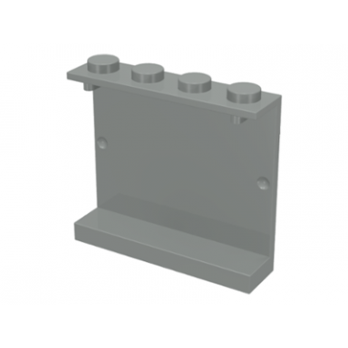 light gray panel 1 x 4 x 3 - solid studs