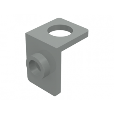 light gray minifigure neck bracket with back stud - thin back wall