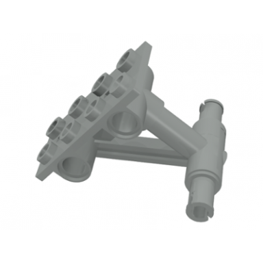 light gray plate modified 2 x 4 thin with bottom struts to pins