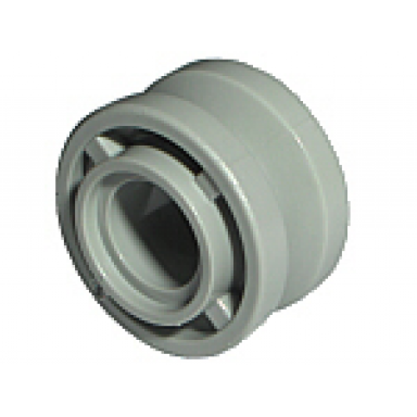 light gray wheel 11mm d x 8mm with center groove