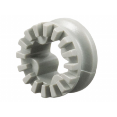 light gray technic bush 1 2 toothed with 4 interior ridges