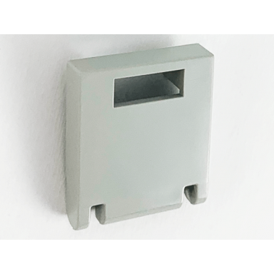 light gray container box 2 x 2 x 2 door with slot