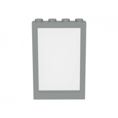 light gray window 1 x 4 x 5 with fixed glass