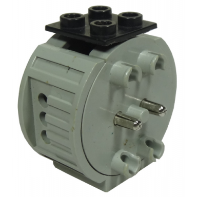 light gray electric 4.5v 3 c-cell battery box polarity switch 2 x 4