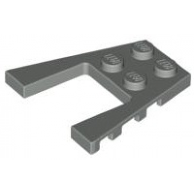 light gray wedge plate 4 x 4