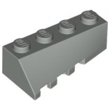 light gray wedge 4 x 2 sloped right