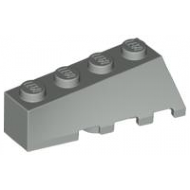 light gray wedge 4 x 2 sloped left
