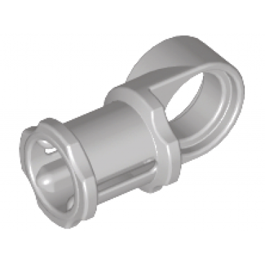 light gray technic axle and pin connector toggle joint smooth