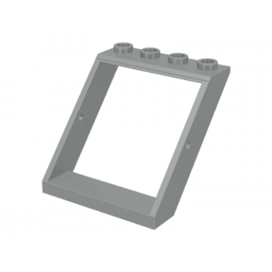 light gray window 4 x 4 x 3 roof