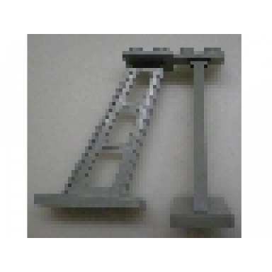 light gray support 2 x 4 x 5 stanchion inclined 3mm wide posts