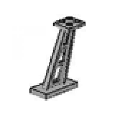 light gray support 2 x 4 x 5 stanchion inclined 5mm wide posts