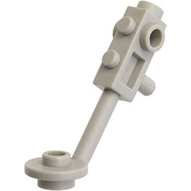 light gray minifigure utensil metal detector stud on search head