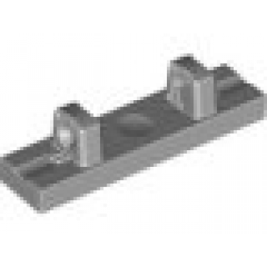 light gray hinge tile 1 x 4 locking dual 1 finger on top