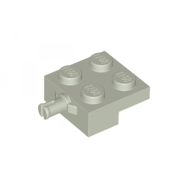 light gray plate modified 2 x 2 with wheel holder
