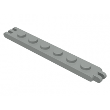 light gray hinge plate 1 x 6 with 2 and 3 fingers on ends