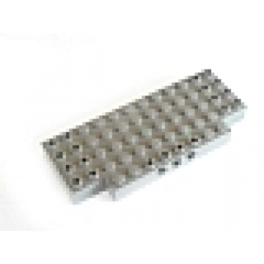 light gray brick modified 5 x 12 with 1 x 2 cutouts and 3 holes on side