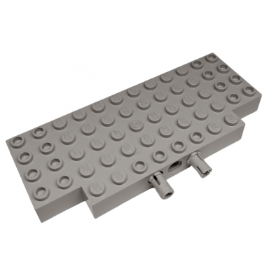 brick modified 5 x 12 with 1 x 2 cutouts and 3 holes on side with 2 fixed rotatable friction pins 45403 bb1241