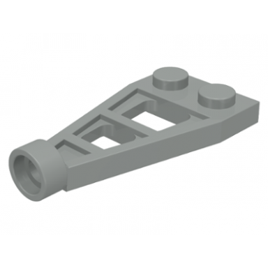 light gray plate modified 1 x 2 with long stud holder space wing