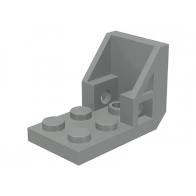 light gray bracket 3 x 2 - 2 x 2 inverted space seat