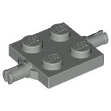 light gray plate modified 2 x 2 with wheels holder