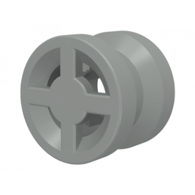 light gray wheel 8mm d x 6mm