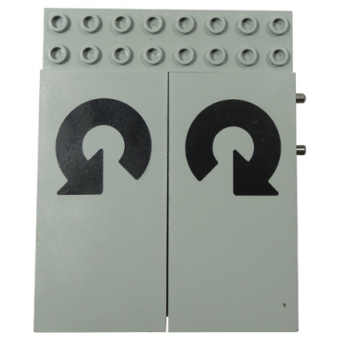 light gray electric train 12v remote control 8 x 10 with 2 circled arrows pattern