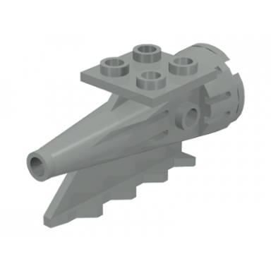 light gray tail 4 x 2 x 2 aircraft rocket engine
