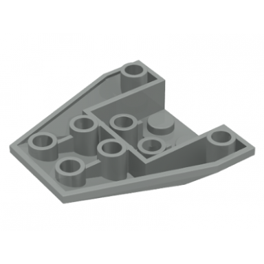 light gray wedge 4 x 4 triple inverted with connections between 2 studs