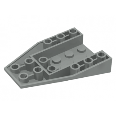 light gray wedge 6 x 4 triple inverted with connections between 2 studs