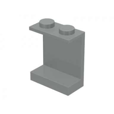 light gray panel 1 x 2 x 2 - solid studs