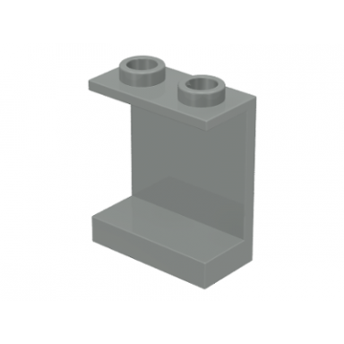 light gray panel 1 x 2 x 2 - hollow studs