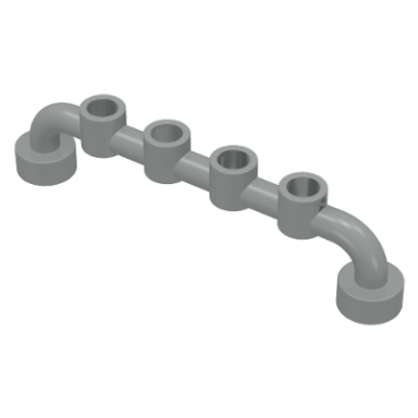 light gray bar 1 x 6 with open studs