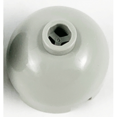 light gray brick round 2 x 2 dome top