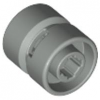 light gray wheel 11mm d x 12mm hole notched for wheels holder pin