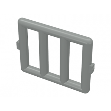 light gray bar 1 x 4 x 3 window grille