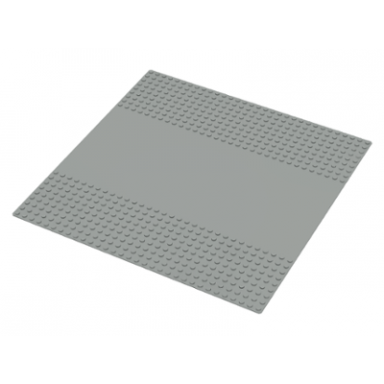 light gray baseplate road 32 x 32 9-stud straight