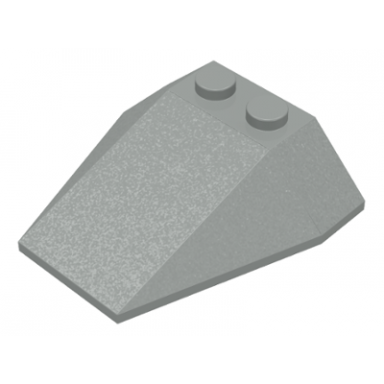 light gray wedge 4 x 4 triple without stud notches